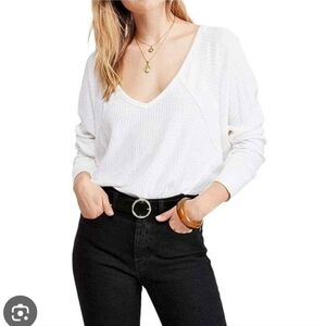Free People NWT Santa Clara Thermal Sweater L